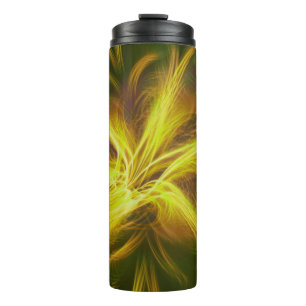 Thermal Tumbler Fractal Flower Yellow Palette