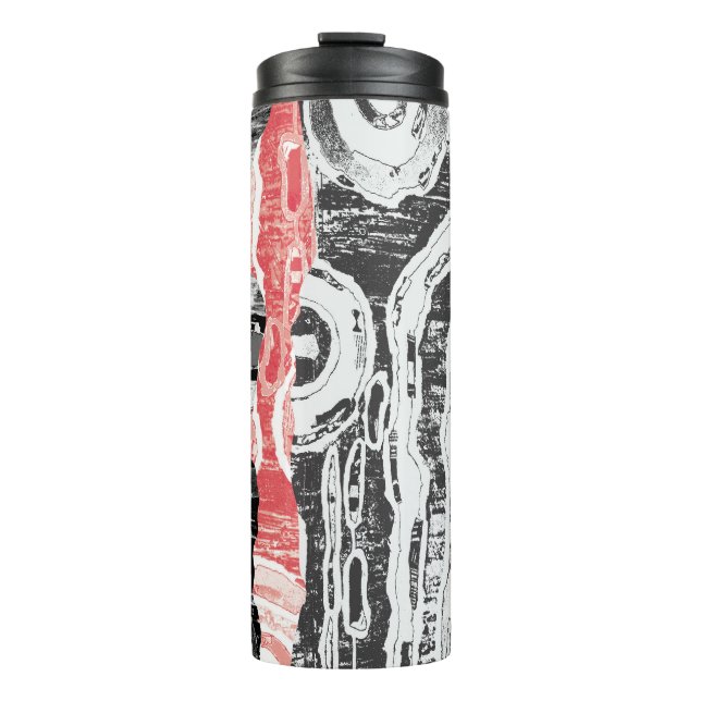 Thermal Tumbler – Friction Lands Abstract Design (Front)