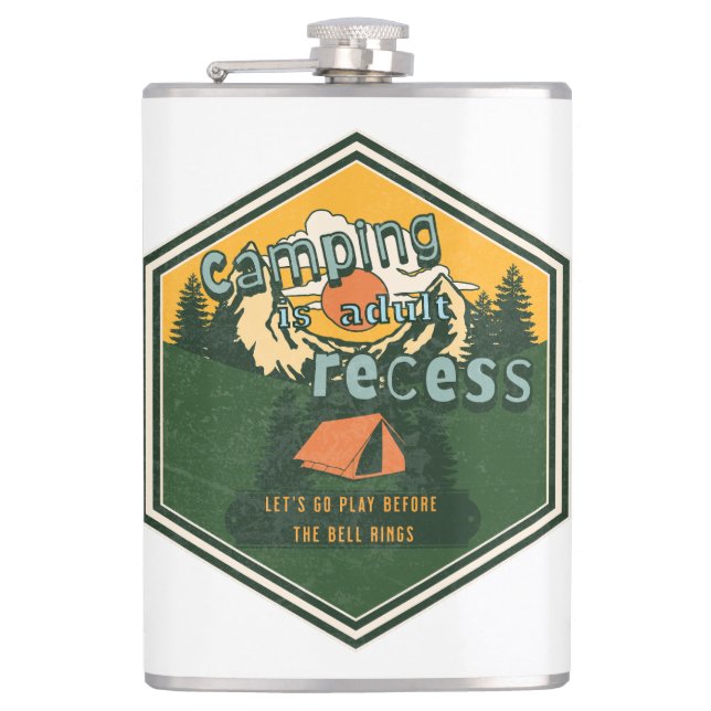 Thermal Tumbler Hip Flask (Front)