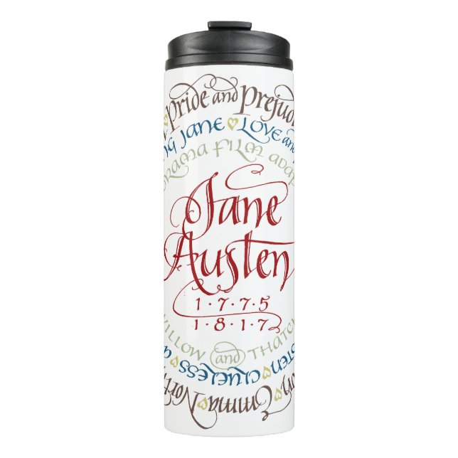 Thermal Tumbler - Jane Austen Period Dramas (Front)