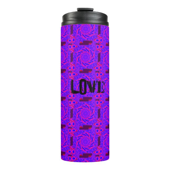 Thermal Tumbler LOVE PINK -MANDALA MODERN (Front)