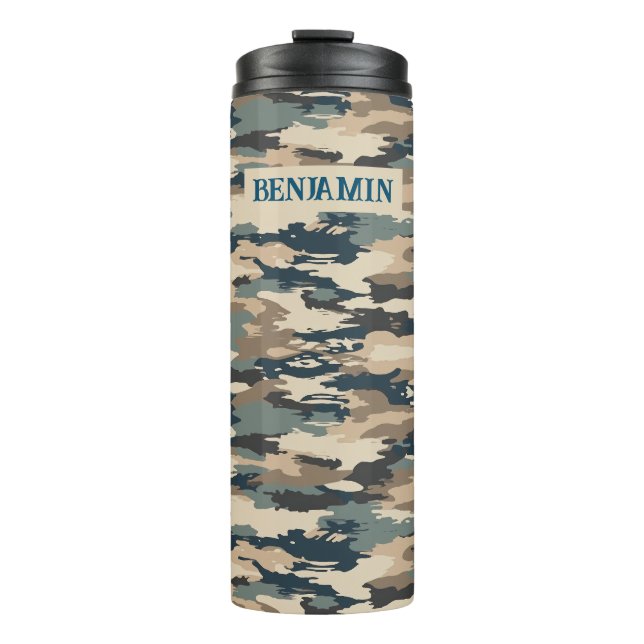 Thermal Tumbler Military Camouflage Pattern (Front)