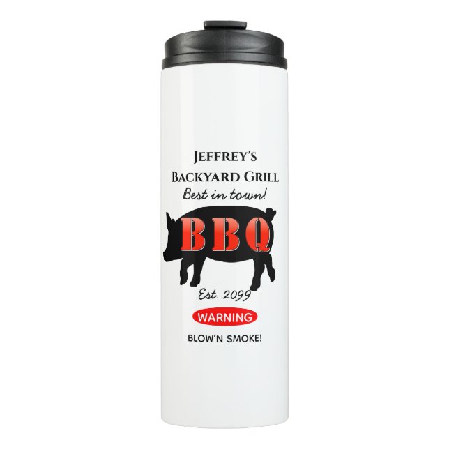 Thermal Tumbler Mug For Him Backyard Grilling BBQ (Front)