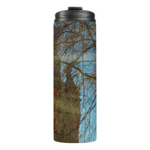 Thermal Tumbler Old Tower And Leafless Branches