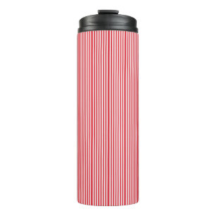 Thermal Tumbler Red & White Stripe