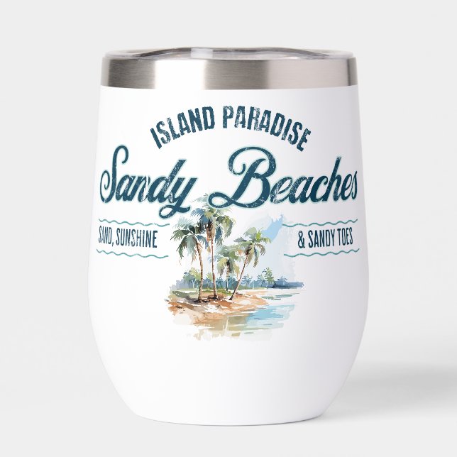 Thermal Tumbler - Sandy Beaches Collection (Back)