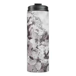 Thermal Tumbler Sour Cherry Tree Black And White