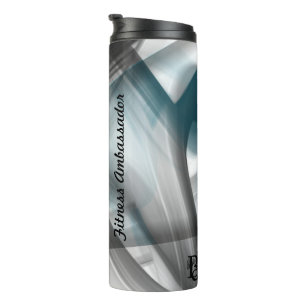 Thermal Tumbler Trend Abstract Art Blue Ocean