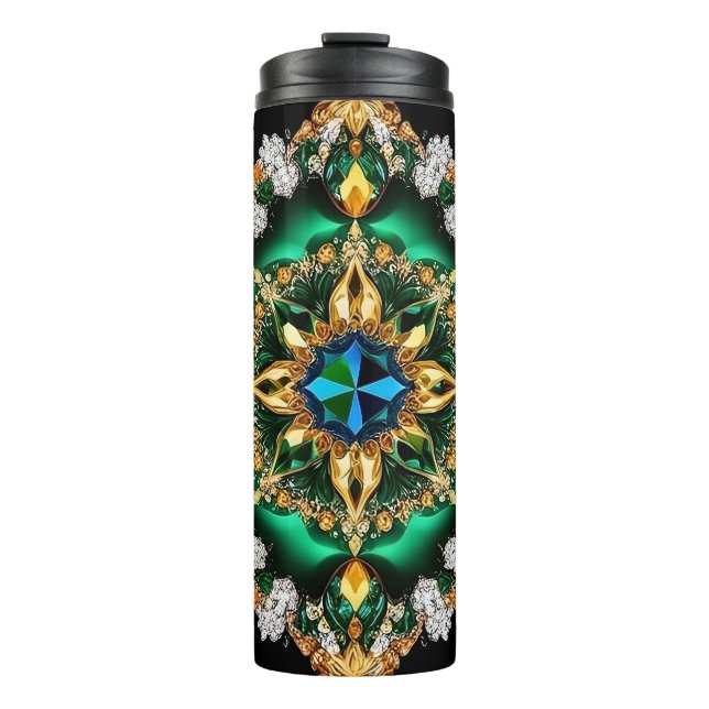 Thermal Tumbler with Brazilian Colours (Front)