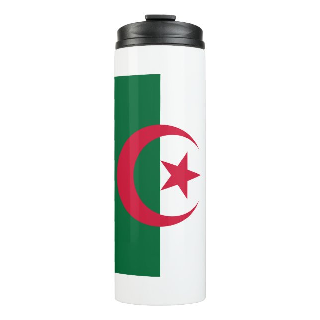 Thermal Tumbler with flag of Algeria (Front)