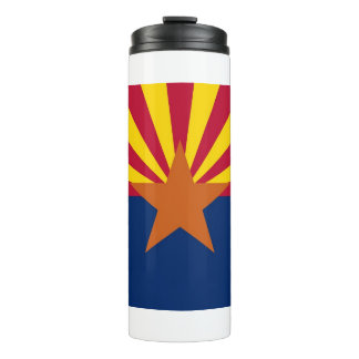 Thermal Tumbler with flag of Arizona State, USA