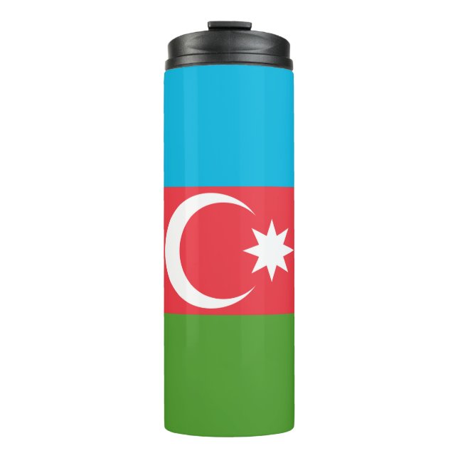 Thermal Tumbler with flag of Azerbaijan (Front)