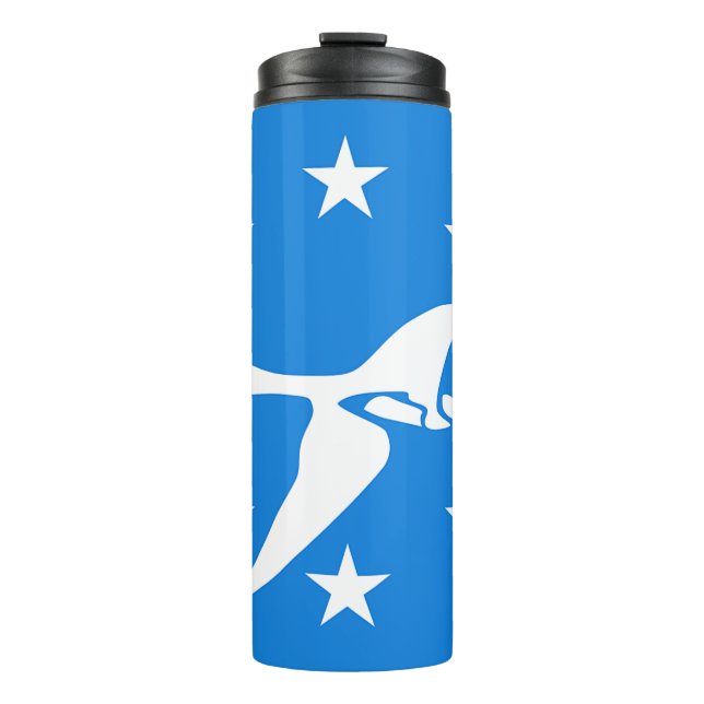 Thermal Tumbler with flag of Corpus Christi (Front)