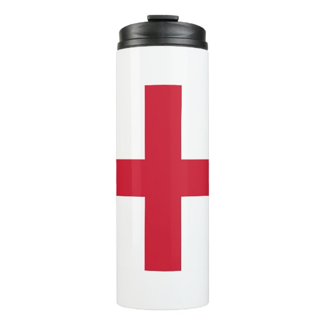 Thermal Tumbler with flag of England (Front)