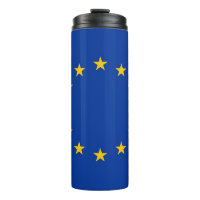 Thermal Tumbler with flag of Europe