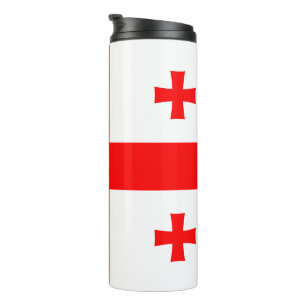 Thermal Tumbler with flag of Georgia