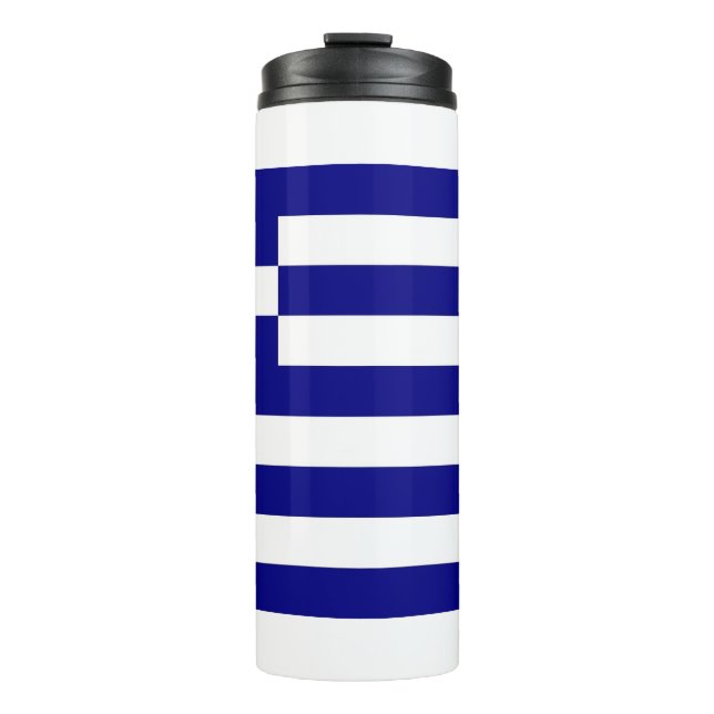 Thermal Tumbler with flag of Greece (Front)