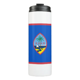 Thermal Tumbler with flag of Guam, USA