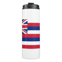 Thermal Tumbler with flag of Hawaii, USA