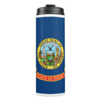 Thermal Tumbler with flag of Idaho, USA