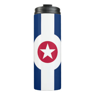 Thermal Tumbler with flag of Indianapolis, USA