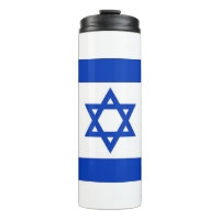 Thermal Tumbler with flag of Israel