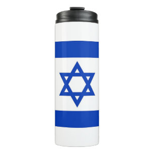 Thermal Tumbler with flag of Israel