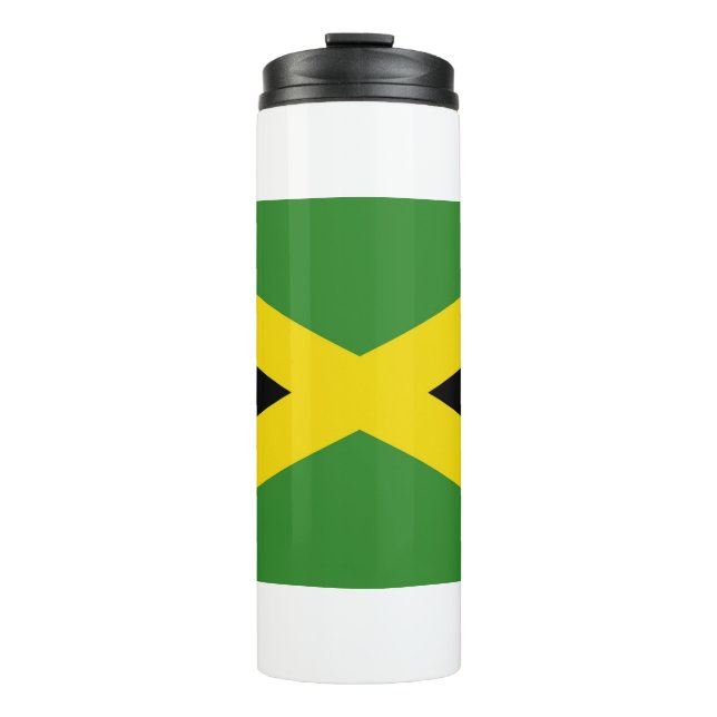 Thermal Tumbler with flag of Jamaica (Front)