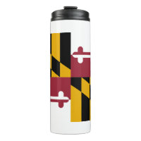 Thermal Tumbler with flag of Maryland, USA