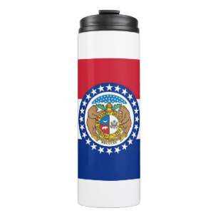 Thermal Tumbler with flag of Missouri, USA