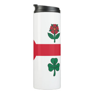 Thermal Tumbler with flag of Montreal, Canada