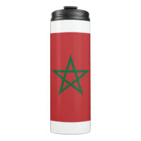 Thermal Tumbler with flag of Morocco