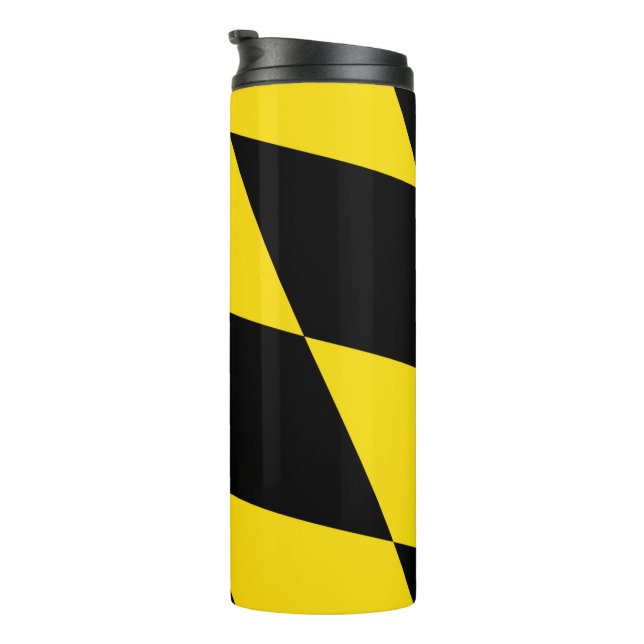 Thermal Tumbler with flag of Munich, Germany (Rotated Right)