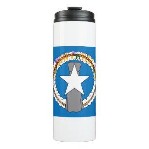 Thermal Tumbler with flag of Northern Mariana, USA