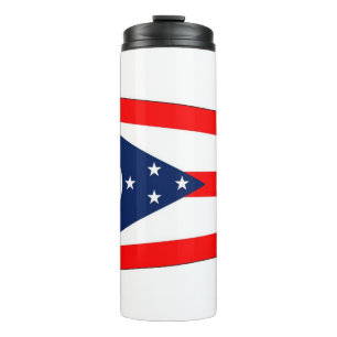 Thermal Tumbler with flag of Ohio, USA