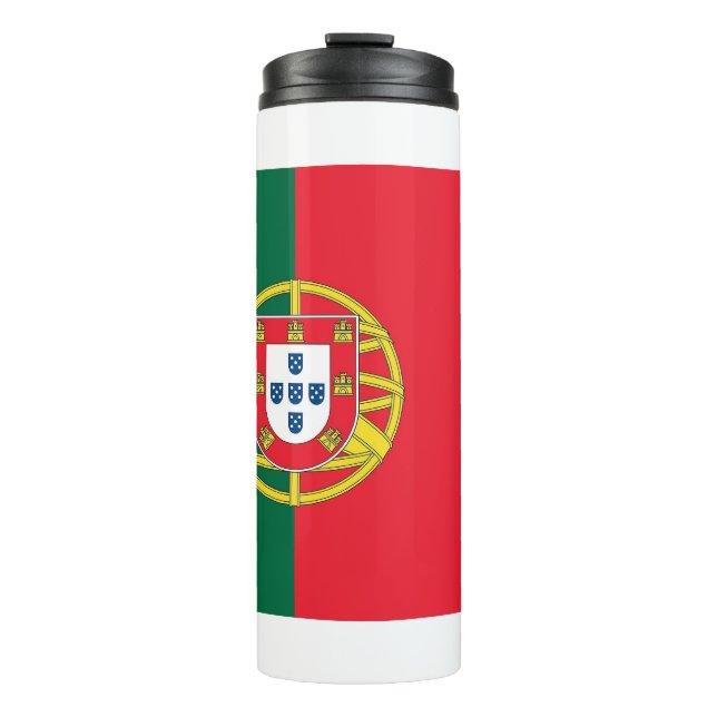 Thermal Tumbler with flag of Portugal (Front)