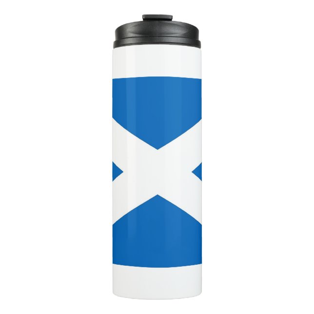 Thermal Tumbler with flag of Scotland (Front)
