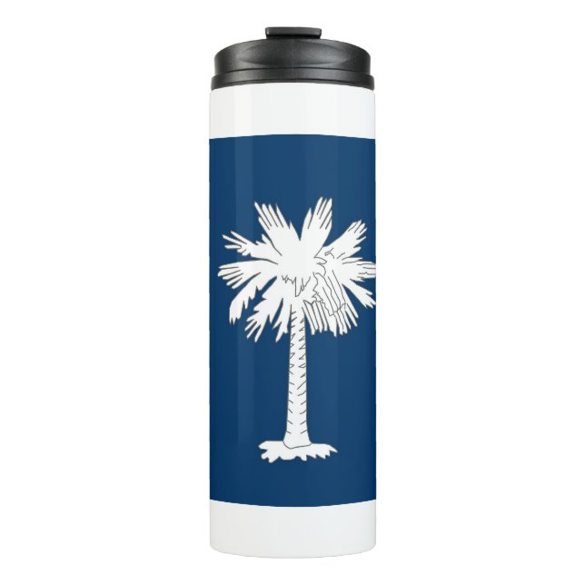 Thermal Tumbler with flag of South Carolina, USA (Front)