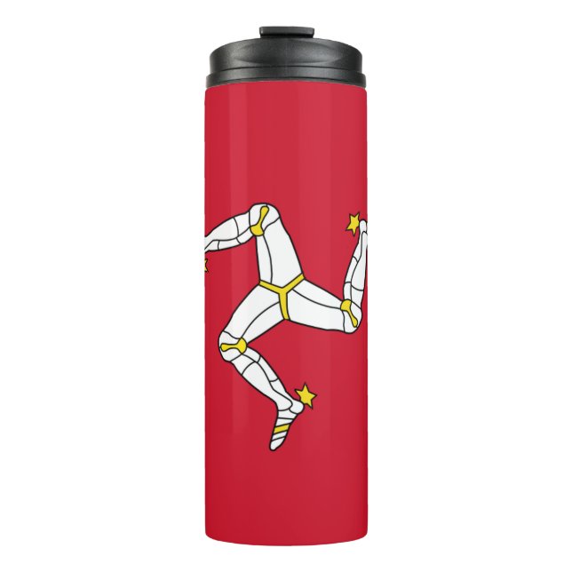 Thermal Tumbler with Isle Of Man flag (Front)