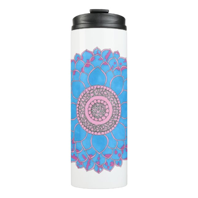 Thermal Tumbler with Mandala Design  (Front)