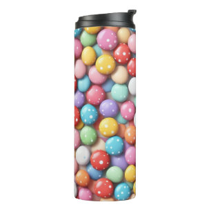 Thermal Water Bottle With Colored Rocks