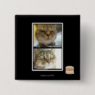 Thermometer 15 Cm Square Badge