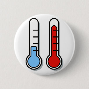 thermometer cold cold cold 6 cm round badge