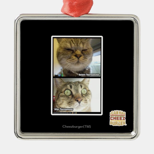 Thermometer Metal Tree Decoration (Front)