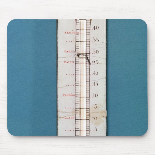 Thermometer surmounted with a phrygian bonnet mouse mat (Front)