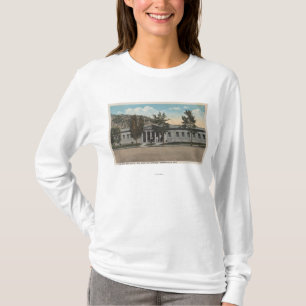 Thermopolis, WY - View of Big Horn Bath House T-Shirt
