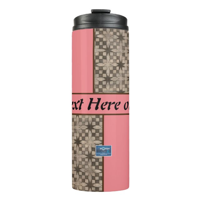 Thermos (Peach LED S.C.C.) RFPMDesigns ©️2023 Thermal Tumbler (Front)
