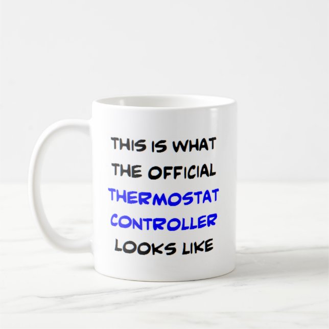 thermostat controller coffee mug (Left)