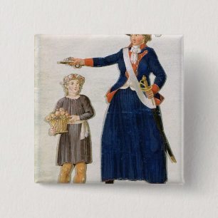 Theroigne de Mericourt 15 Cm Square Badge