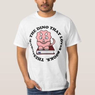 Thesaurus: A Dinosaur Who Loves Reading Books T-Shirt